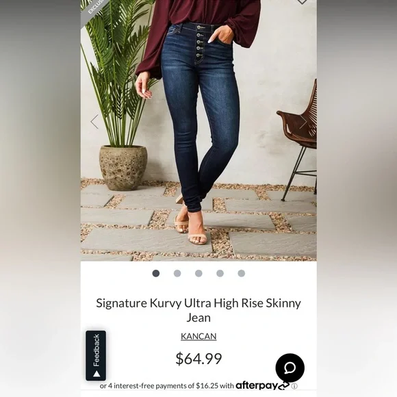 Kancan skinny jeans dark wash - Picture 2 of 6